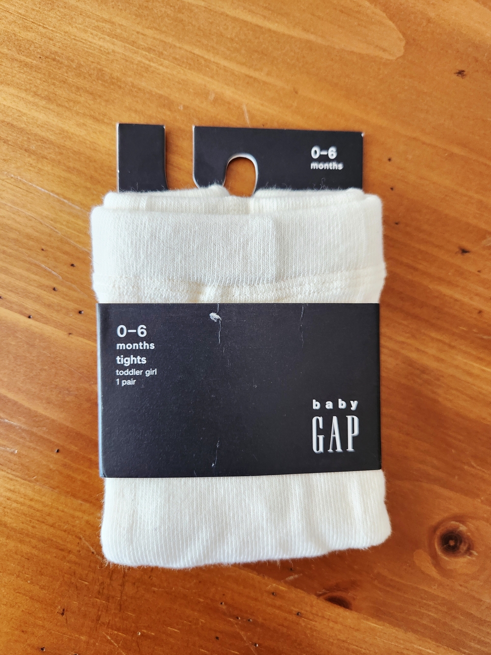 NWT GAP 0-6 Month Cream Baby Girl Tights